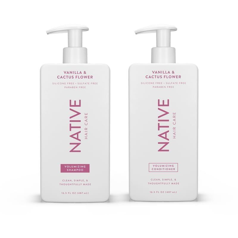 Native Strengthening Shampoo & Conditioner Set for All Hair Types - Sulfate & Dye Free