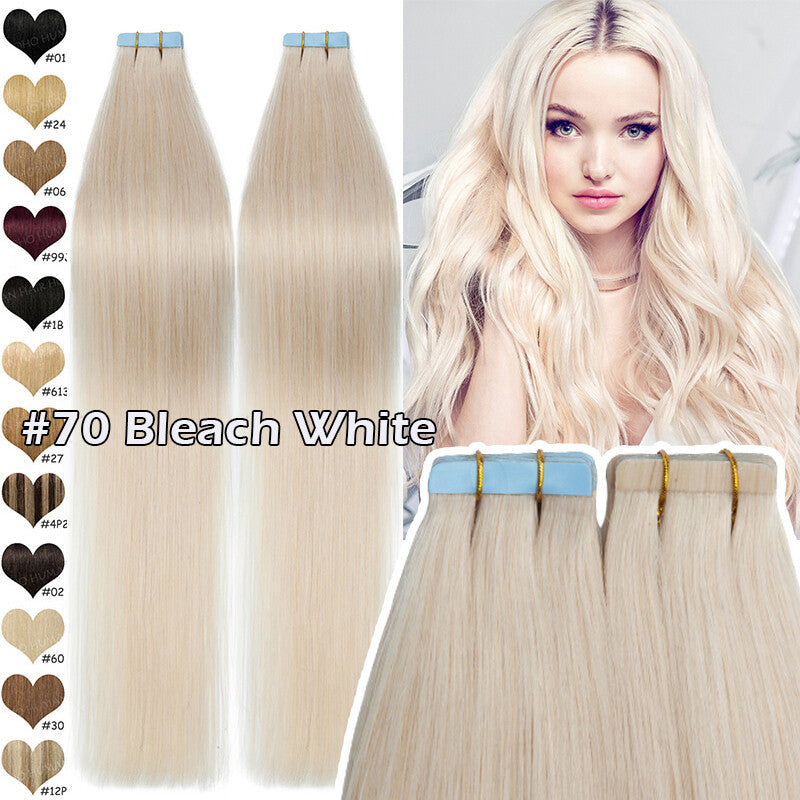 Thick Russian Tape-In Hair Extensions - Remy Human Hair Full Head
