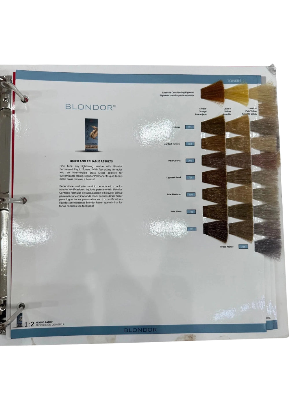 Wella Color Swatch Binder - Mini & Mega Options for Color Testing and Organization