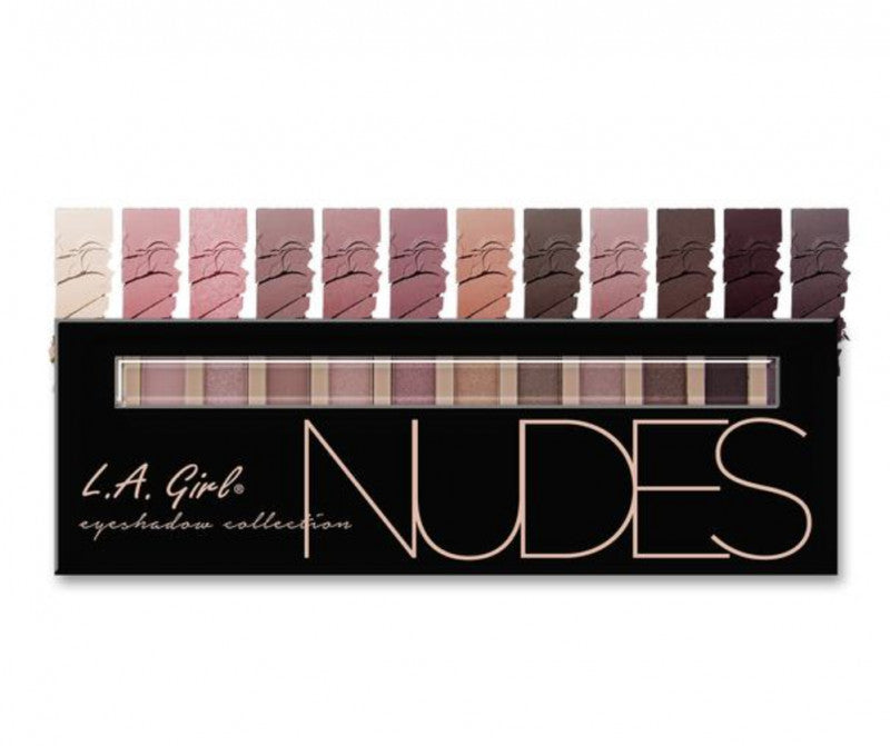 L.A. Girl Beauty Brick Nude Eyeshadow Palette Set – 2 Palettes, 12 Color Each