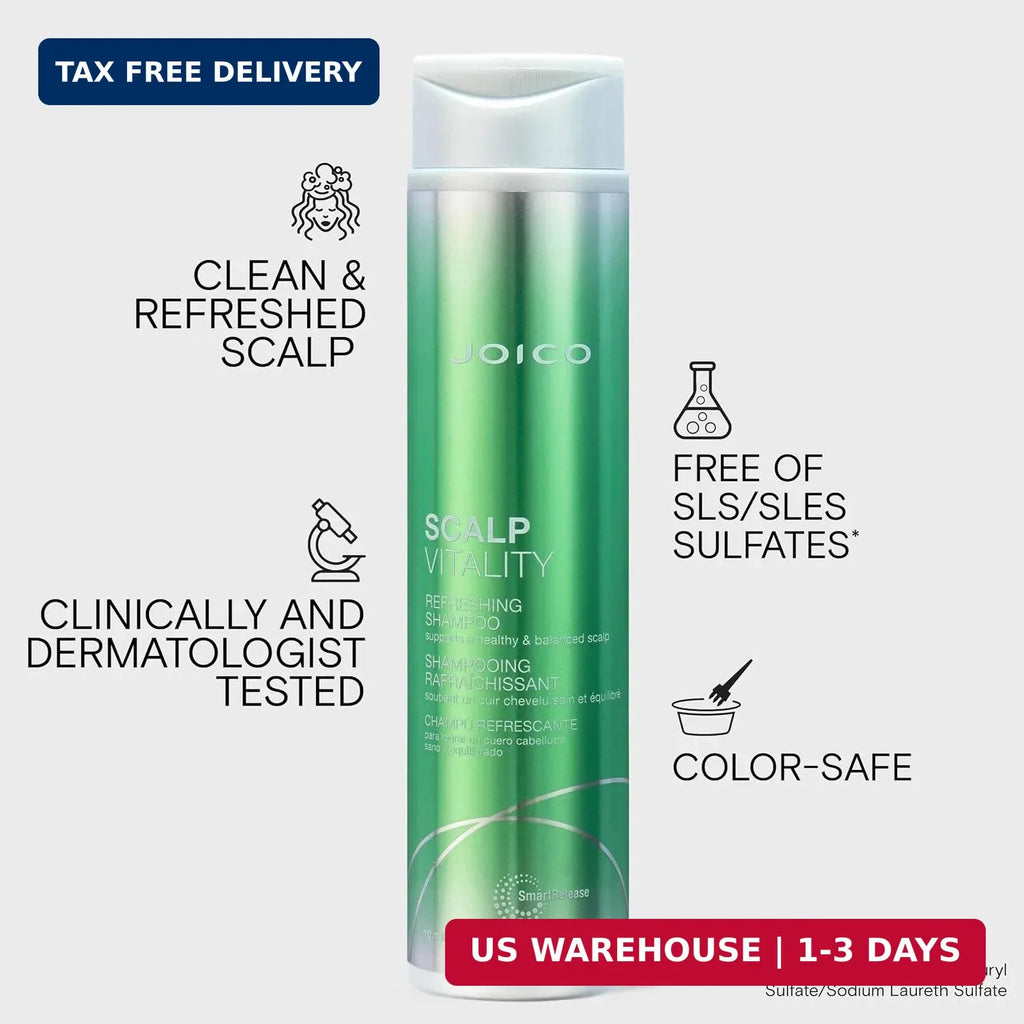 Scalp Vitality Refreshing Shampoo - Healthy Scalp & Color-Safe - 10.1 Fl Oz