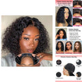 Human Hair Bob Wig 4x4 Glueless Deep Wave 8 Inch for Black Women
