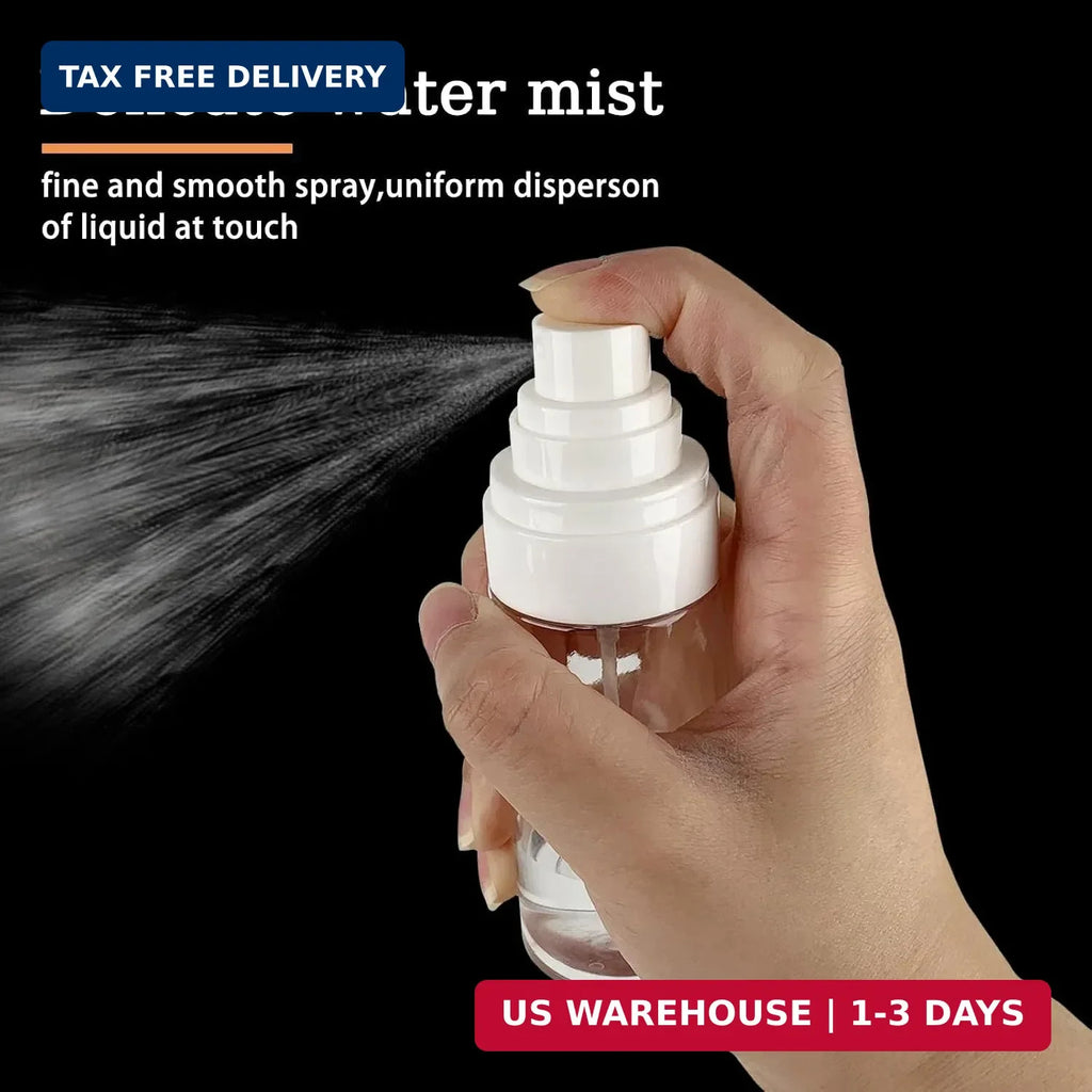 Travel Spray Bottles 2 Pack 2oz Fine Mist for Hair Face Perfume Cosmetics