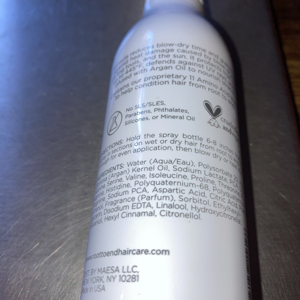 Root to End Heat Protectant Spray with Argan Oil - 6oz Nourishing Hair Defense