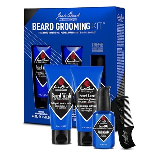 Men's Beard Grooming Kit with Combs & Accessories - Premium Quality