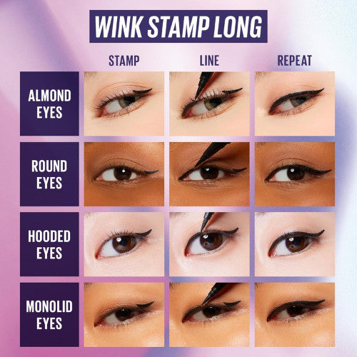 Waterproof Winged Eyeliner Pen with Stamp for Flawless Cat Eye Looks