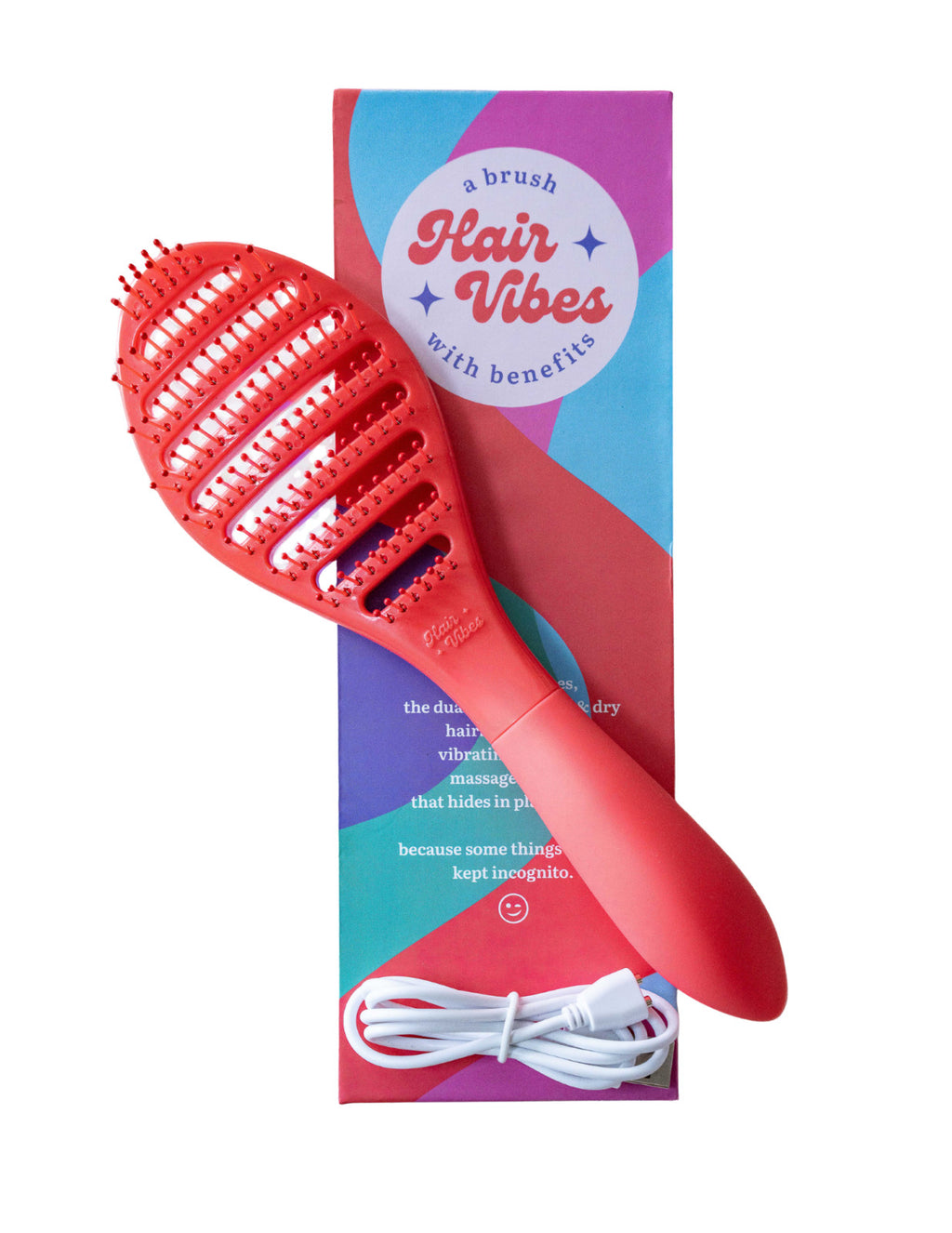Discreet Hairbrush Vibrator - 2-in-1 Waterproof Personal Massager