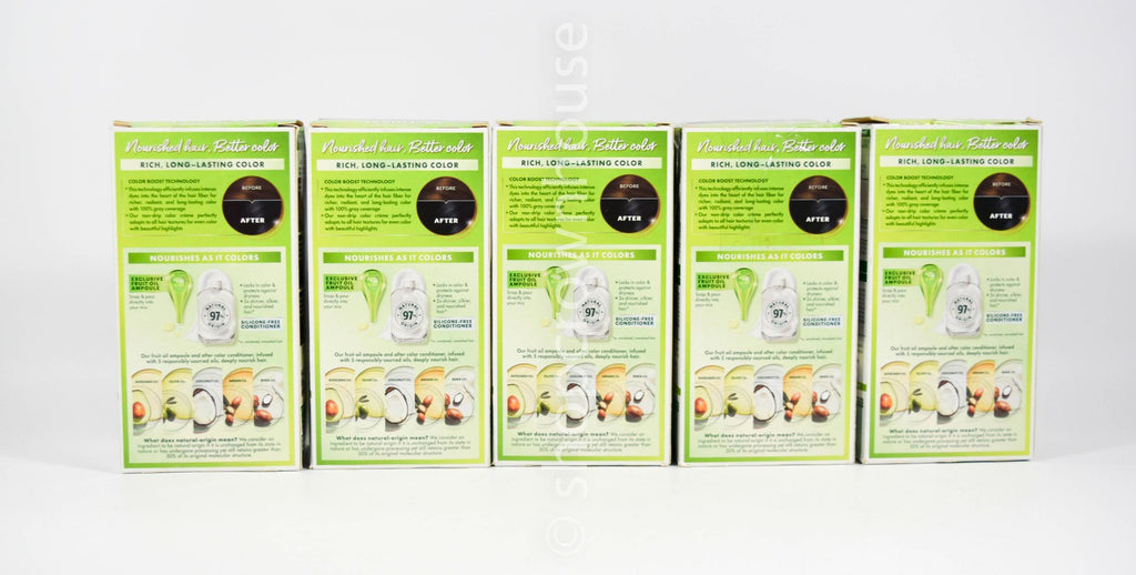 Garnier Nutrisse Ultra Creme Hair Color #11 Peppercorn Blackest Black - 5 Kits