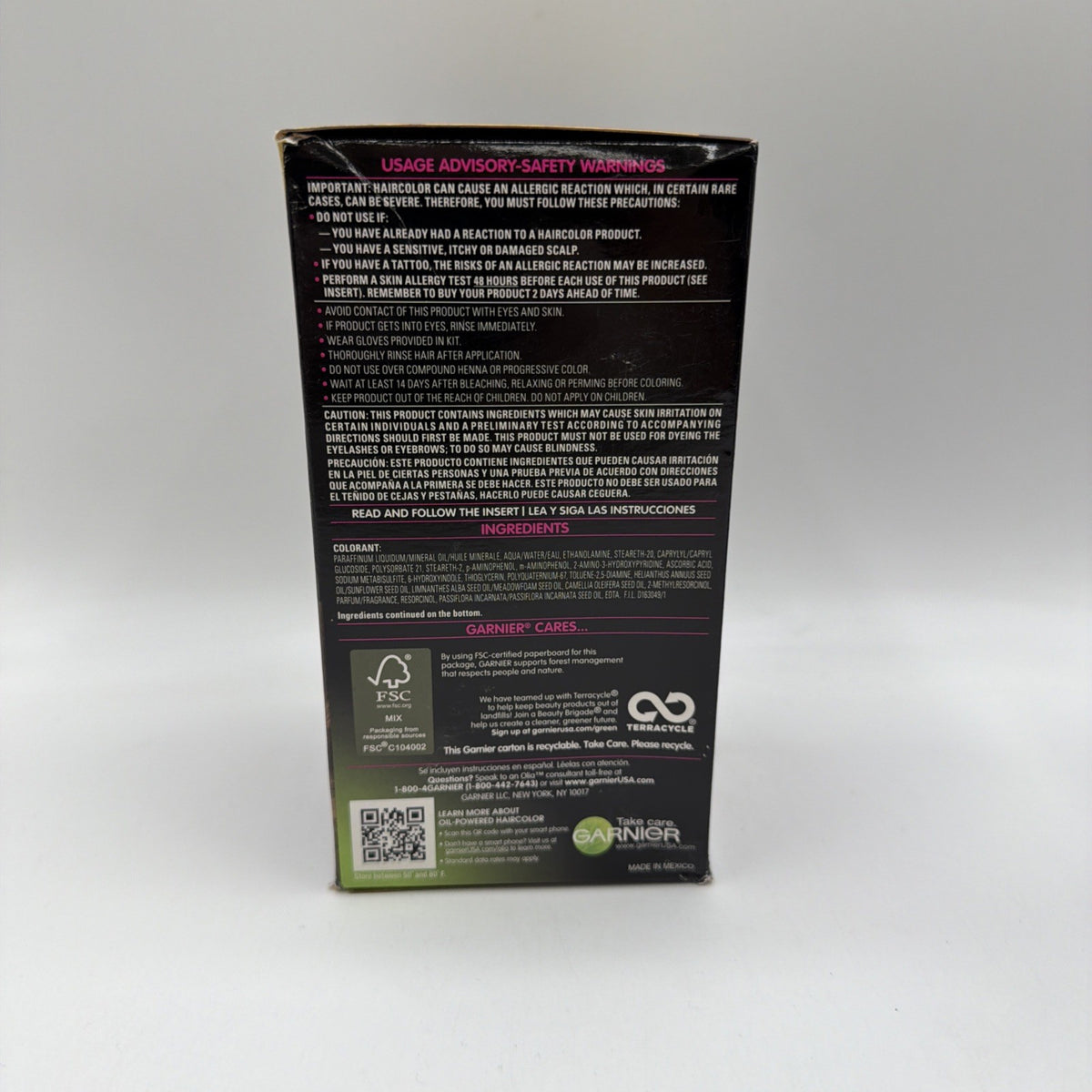 Garnier Olia Oil Powered Permanent Hair Color 6 1/2 Light Golden Brown 2 Pack