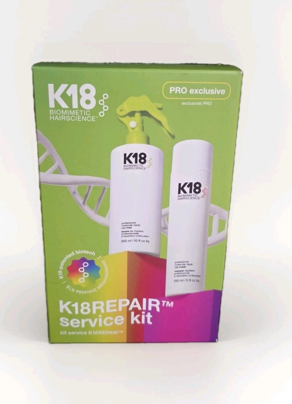K18 Biomimetic Hair Science Salon Treatment Kit for Hair Repair & Care