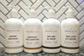 Woodbury & Co. Bath & Body Gift Set with Shampoo Conditioner Body Wash Lotion Brown Sugar Fig