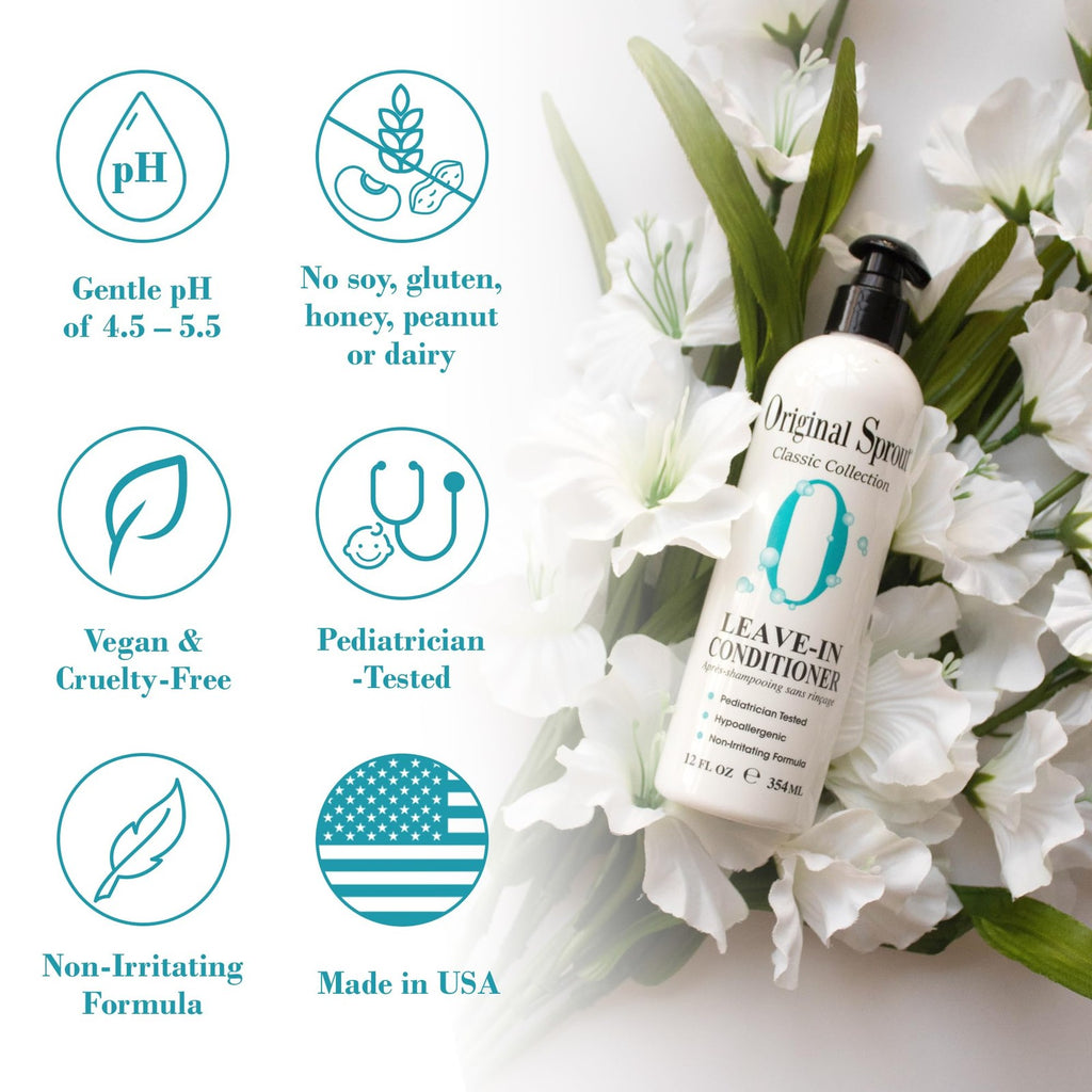 Leave-In Moisturizing Conditioner for Dry & Damaged Hair - Vegan & Sulfate-Free, 12 fl oz