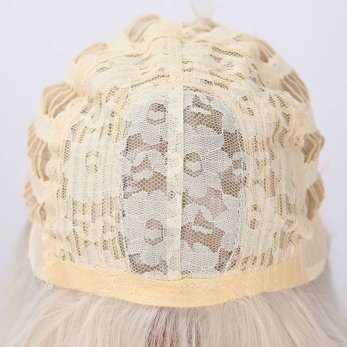 Blonde White Pink Gradient Wavy Lace Front Wig 28 Inch Cosplay Halloween Party