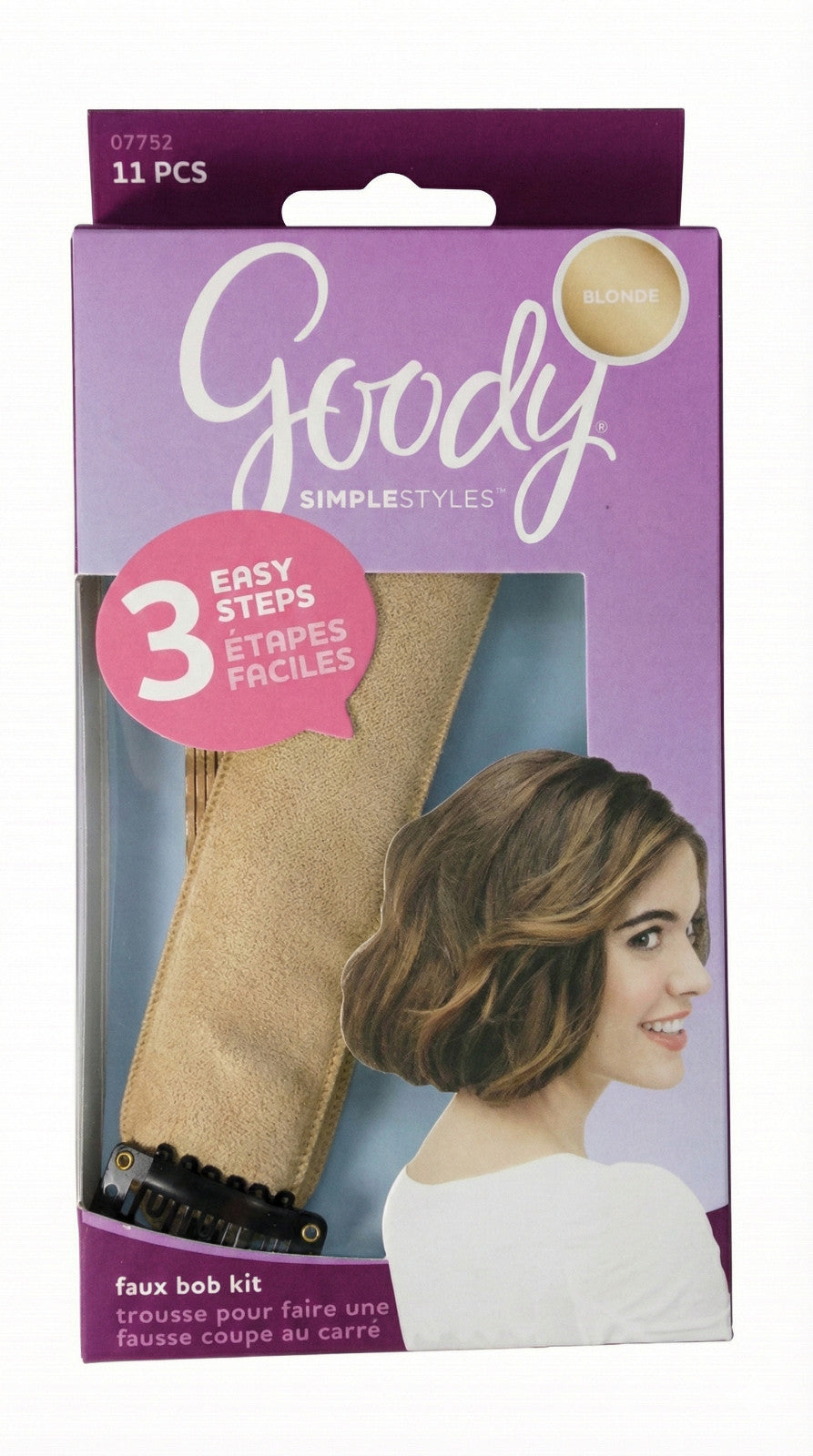 Faux Bob Hair Kit for Blonde Hair, Quick Short-Look Styling Tool