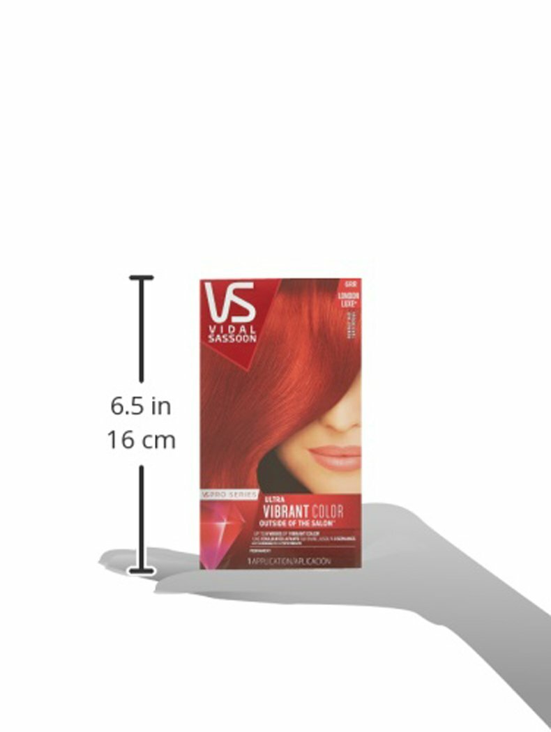 Vidal Sassoon Pro Series Runway Red Hair Color Kit - Pack of 6