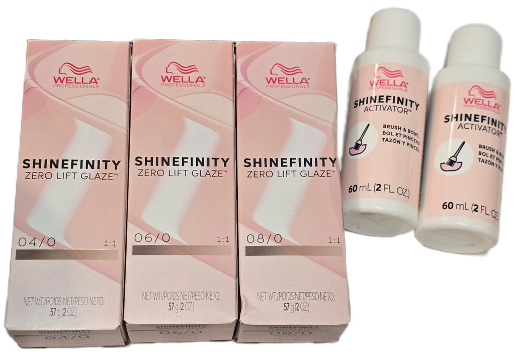 Wella Hair Color Glaze Kit - Signature Naturals & Shinefinity