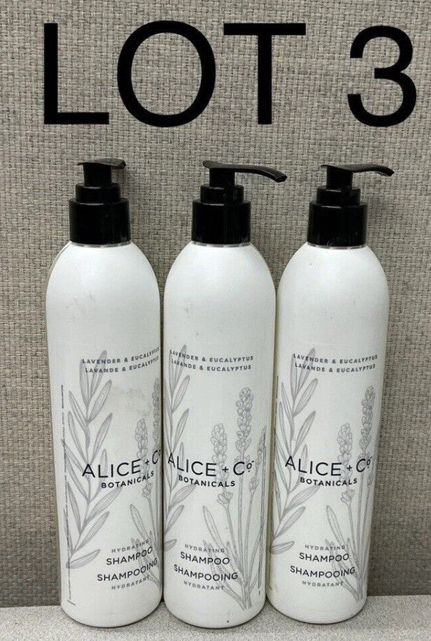 Hydrating Lavender & Eucalyptus Shampoo Set - 3 Bottles 12oz