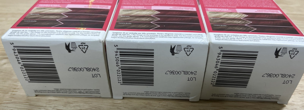 Red Passion Hair Color Kit - Long-Lasting Permanent Hair Dye - 3 Pack