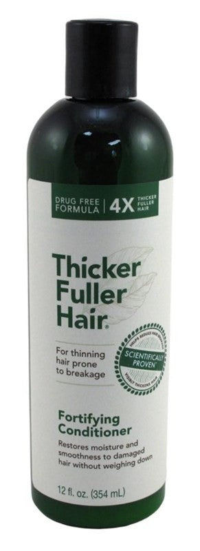 (3 Pack) Thicker Fuller Hair Fortifying Conditioner - Moisturizing Hair Treatment for Thinning & Breakage