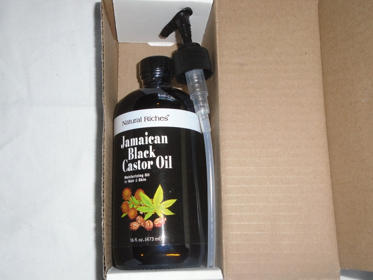 Organic Jamaican Black Castor Oil - Pure Cold Pressed 16 oz Bottle