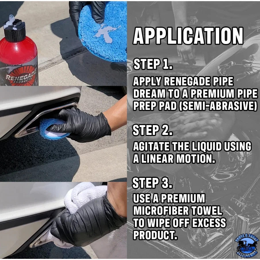 Chrome Motorcycle & Vehicle Pipe & Exhaust Polish 12oz - Rust & Tarnish Remover