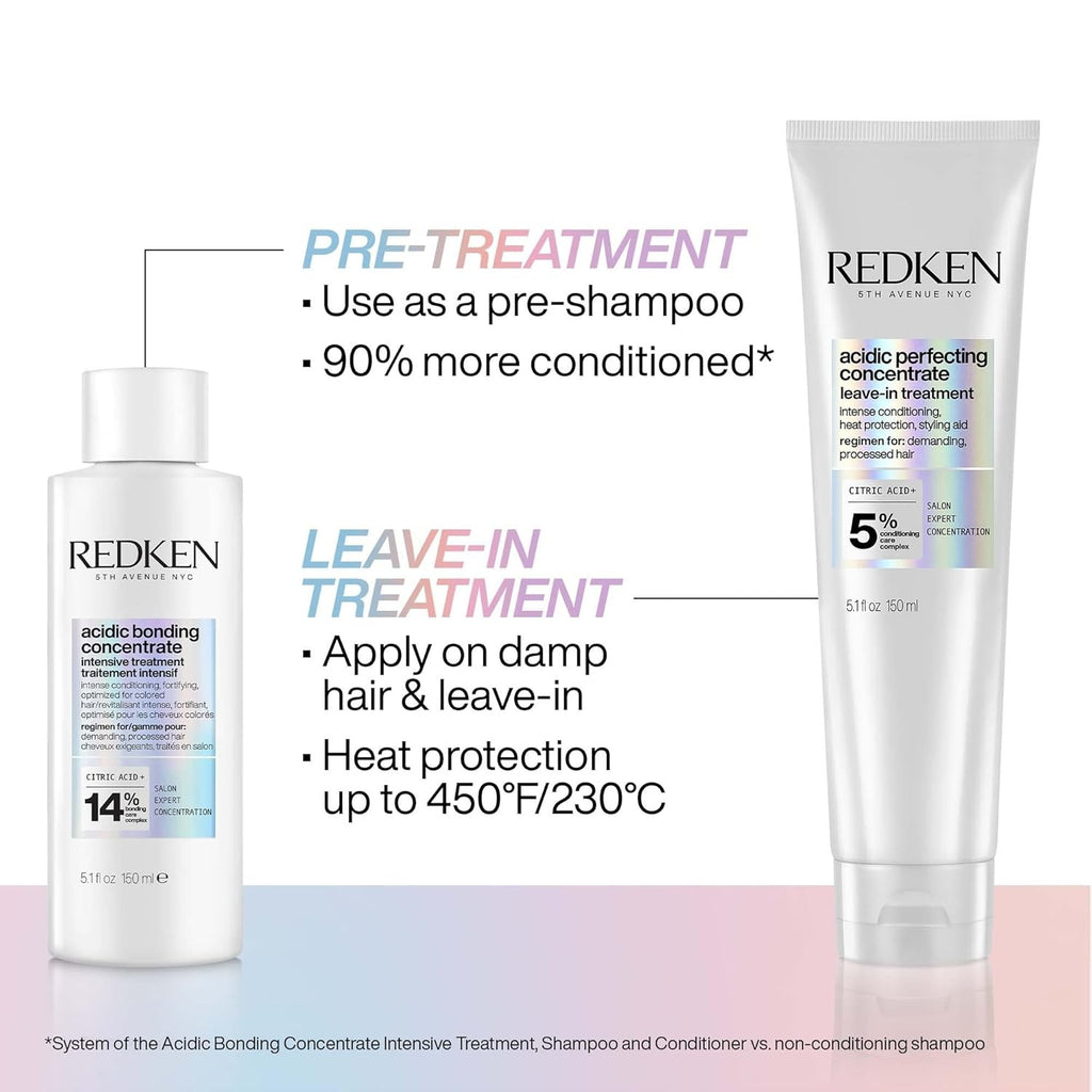 Redken Leave-In Conditioner for Damaged Hair Repair 1 Fl Oz - Vegan, Sulfate-Free
