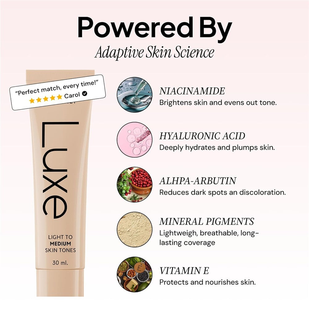 Color Changing SPF 50 Foundation for Mature Skin - One Shade Fits All