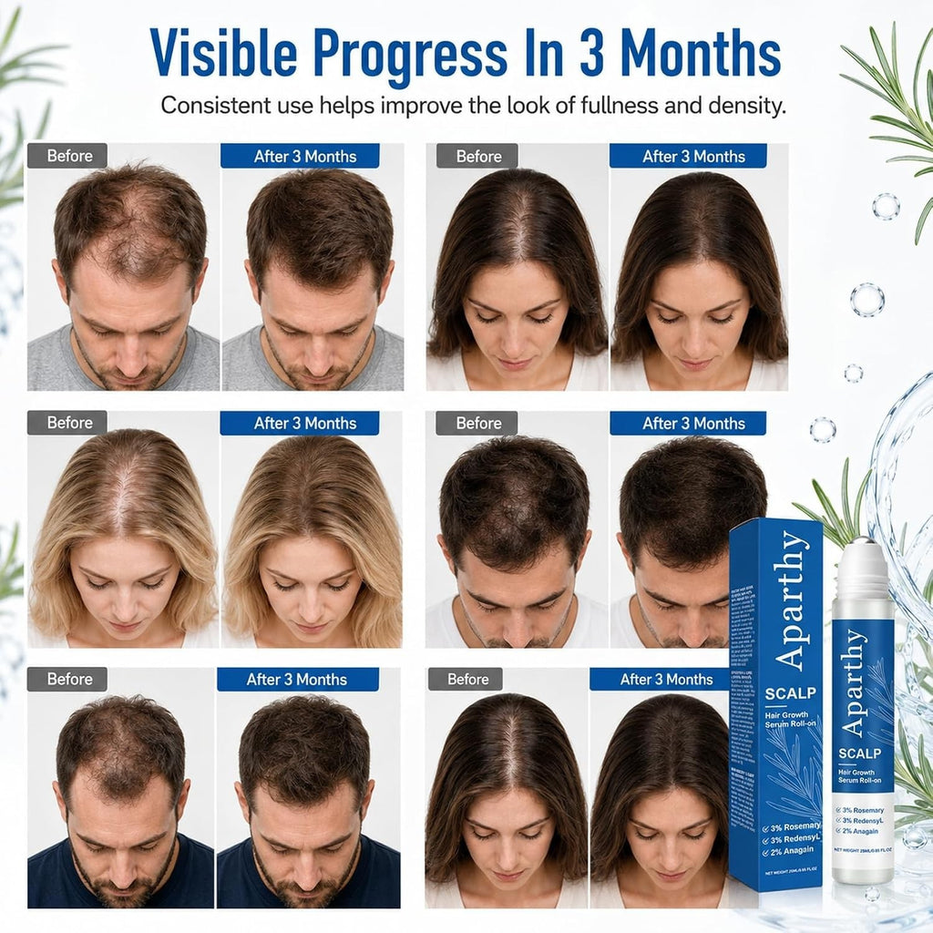 Rosemary Hair Growth Serum Roll-On - 0.85 Fl Oz, Pack of 2