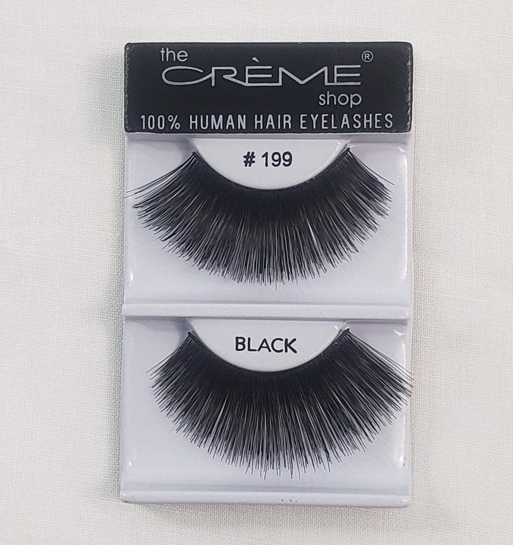 12 Pack Thick Human Hair False Eyelashes - Natural Touch, Long & Full