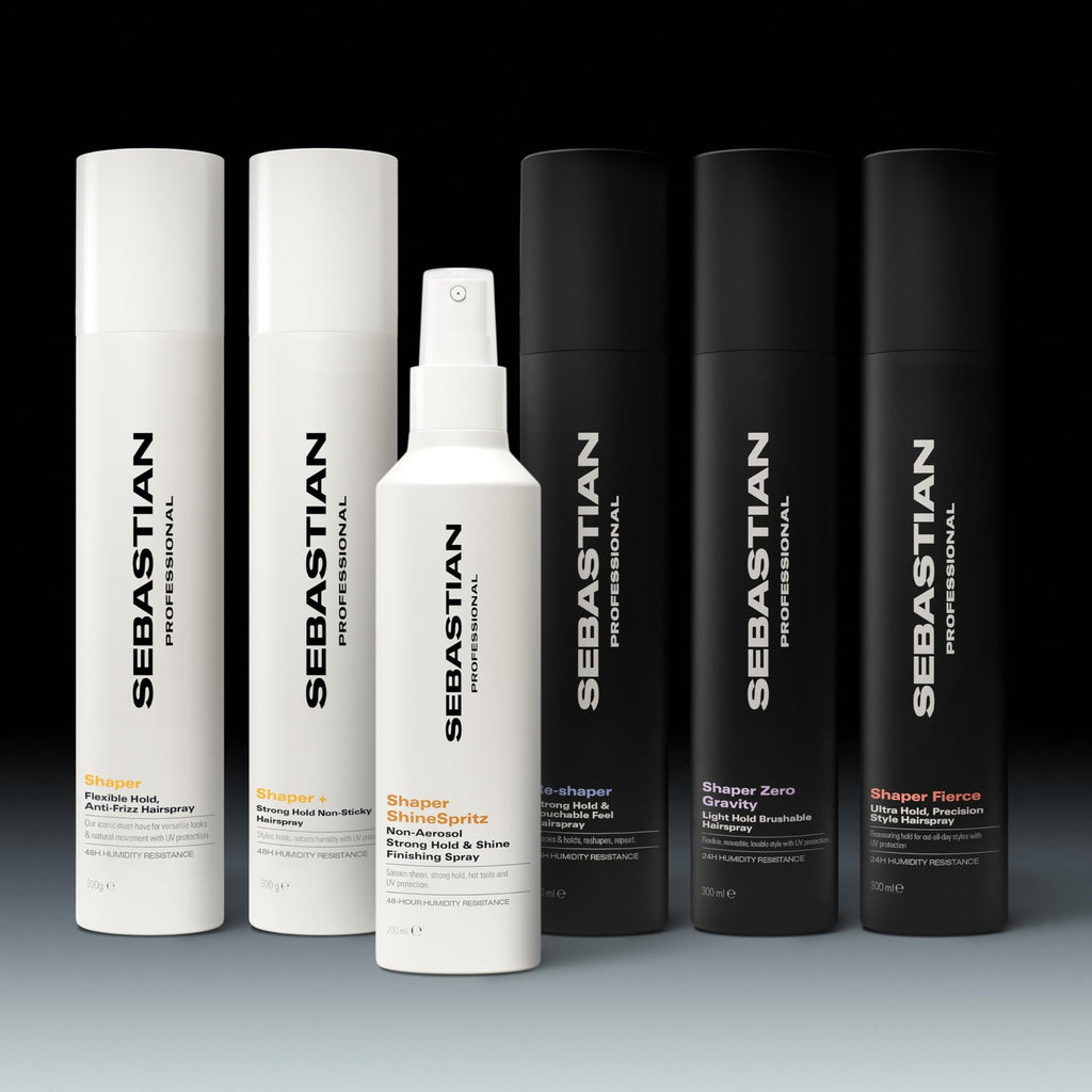 Hair Styling Gel & Satin Finish Spray for Flexible Hold and Heat Protection