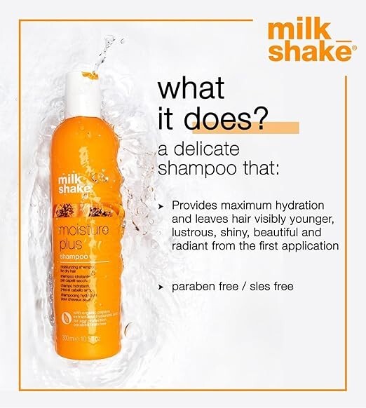 Moisture Plus Shampoo - Hydrating Hair Care with Organic Papaya & Quinoa