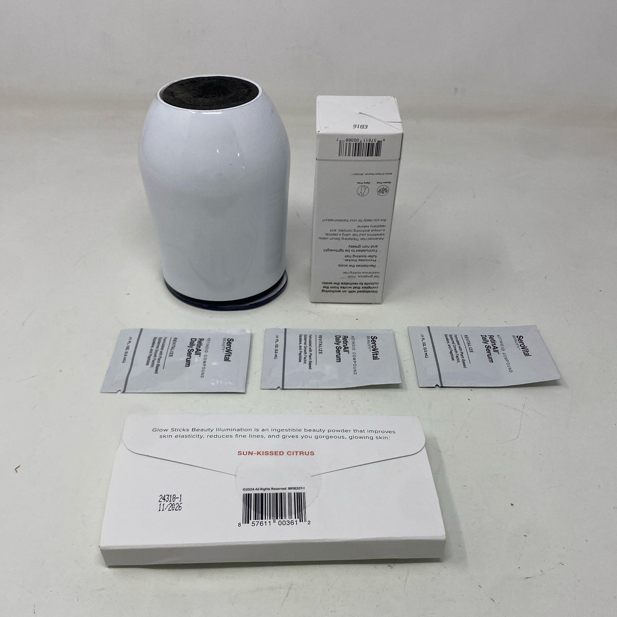 Hair Serum & Skincare Kit with Glow Sticks and Tumbler - Hair Regeneration