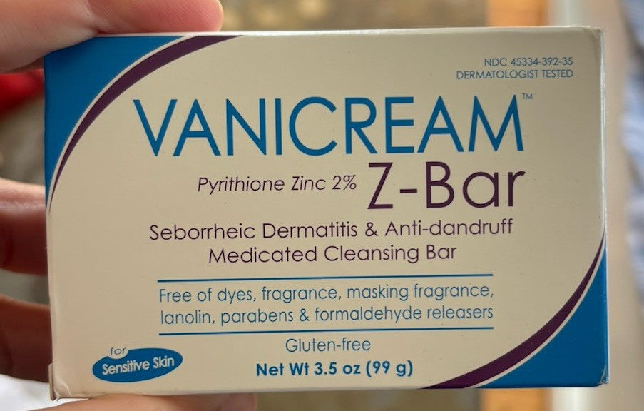 Vanicream Z Bar for Seborrheic Dermatitis 3.5 oz Bar - Sensitive Skin Care