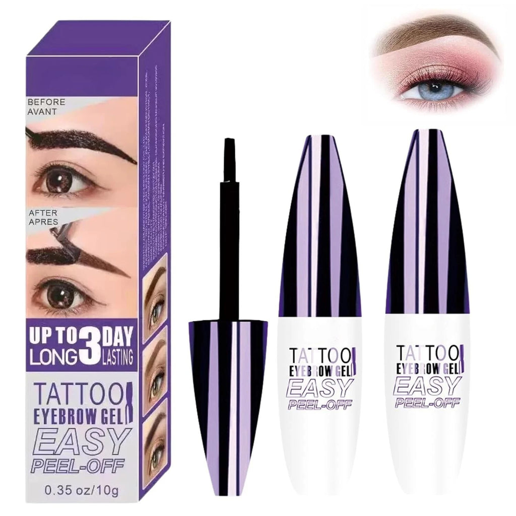 Dark Brown Peel-Off Eyebrow Gel Tint Waterproof & Long-Lasting