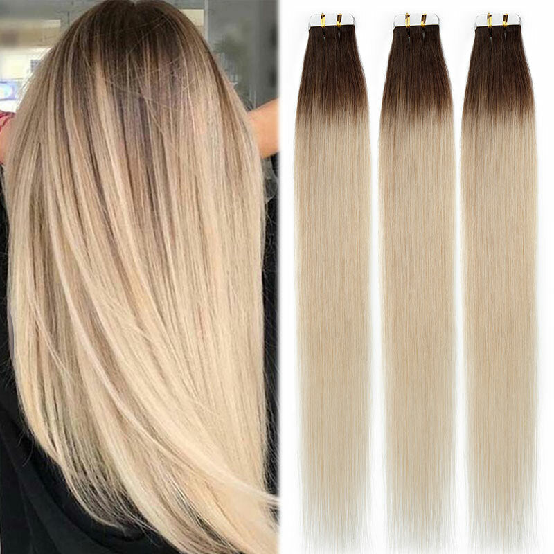 Remy Human Hair Tape-In Extensions - Highlight Ombre 100G
