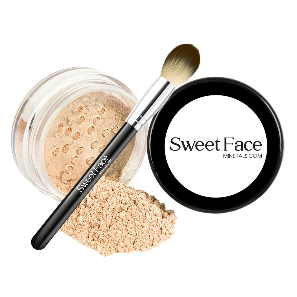Concealer with Brush - Full Coverage SPF 20 Cast Light to Dark Shades