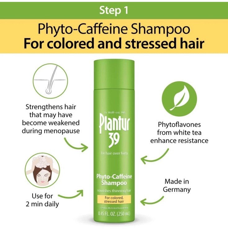 Plantur 39 Phyto-Caffeine Shampoo & Conditioner Set for Colored & Stressed Hair