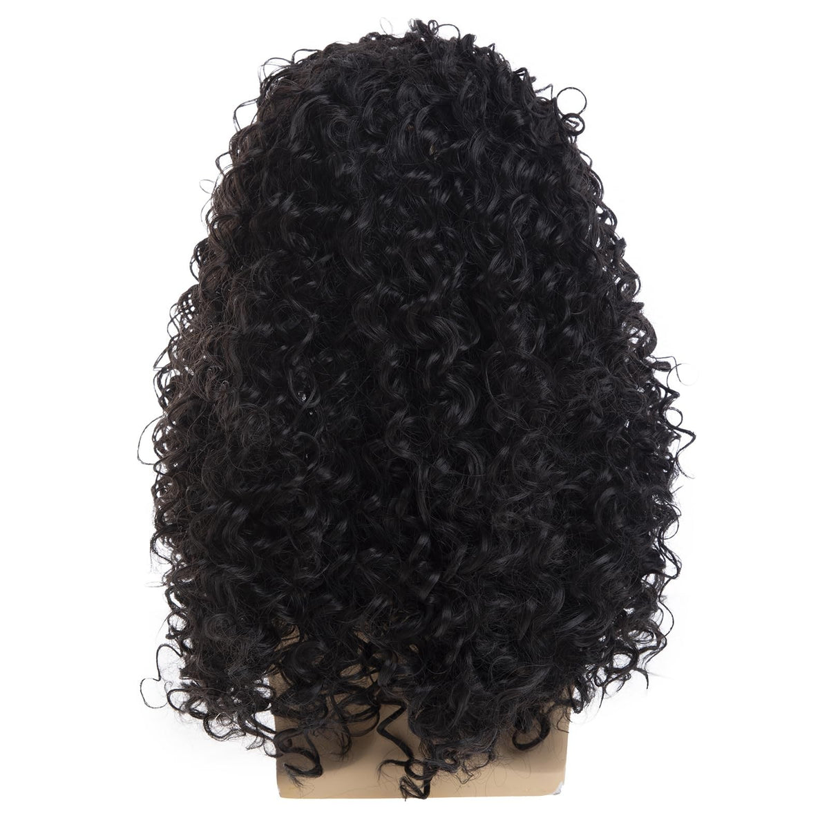 Long Curly Black Wig for Men Halloween Costume Party Cosplay