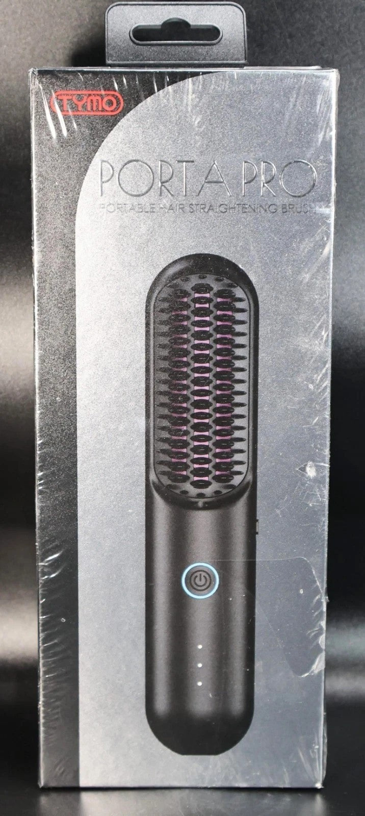 Wireless Hair Straightening Brush - Portable Heated Styling Tool for Hair - Black