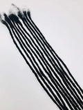 Human Hair Dreadlocks Extensions Medium 1/4 Inch Width Various Lengths