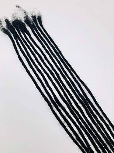 Human Hair Dreadlocks Extensions Medium 1/4 Inch Width Various Lengths