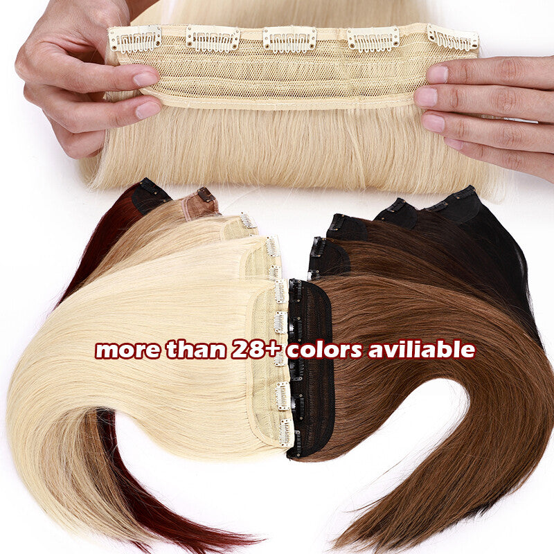 Remy Clip-In Hair Extensions Full Head One Piece 3/4 Length & Weight Options