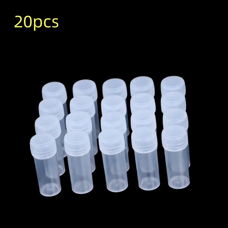 5ml Plastic Sample Jars - Small Storage Vials for Pills, Liquids & Powders