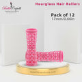 Mini Pink Hair Rollers Set - Natural Fast-Dry Curlers for Bouncy Voluminous Hair