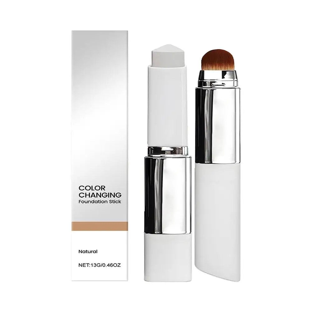 2-in-1 Color Changing Foundation Stick – Moisturizing, Brightening Liquid Cream
