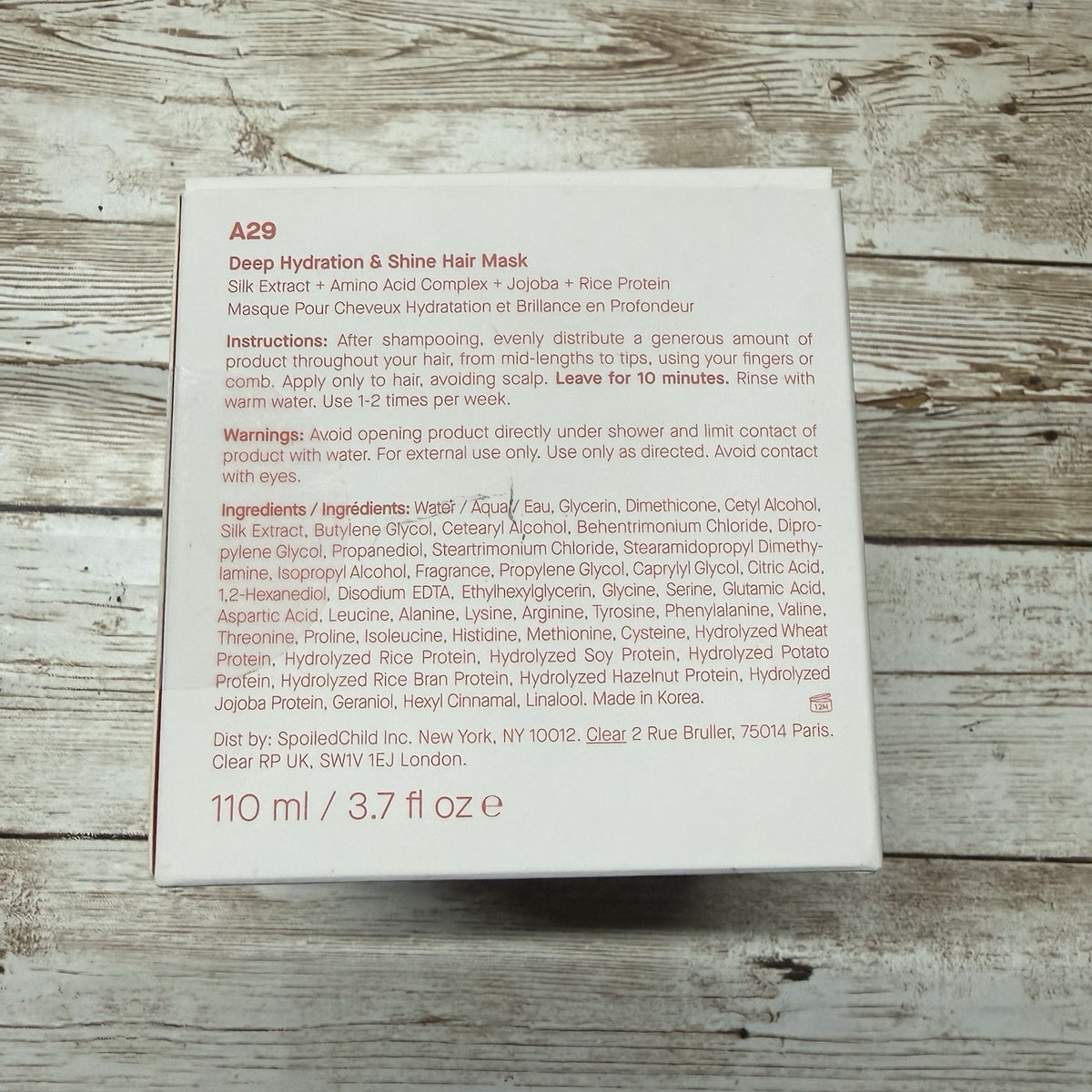 Hair Mask for Shine & Revitalization - 110ml Nourishing Treatment