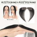 Full Lace Hair Topper with Frontal Human Hair Patches for Hairline Cover - Remy Human Hair