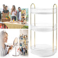 3-Tier Rotating Perfume Organizer - 360° Makeup & Cosmetic Storage