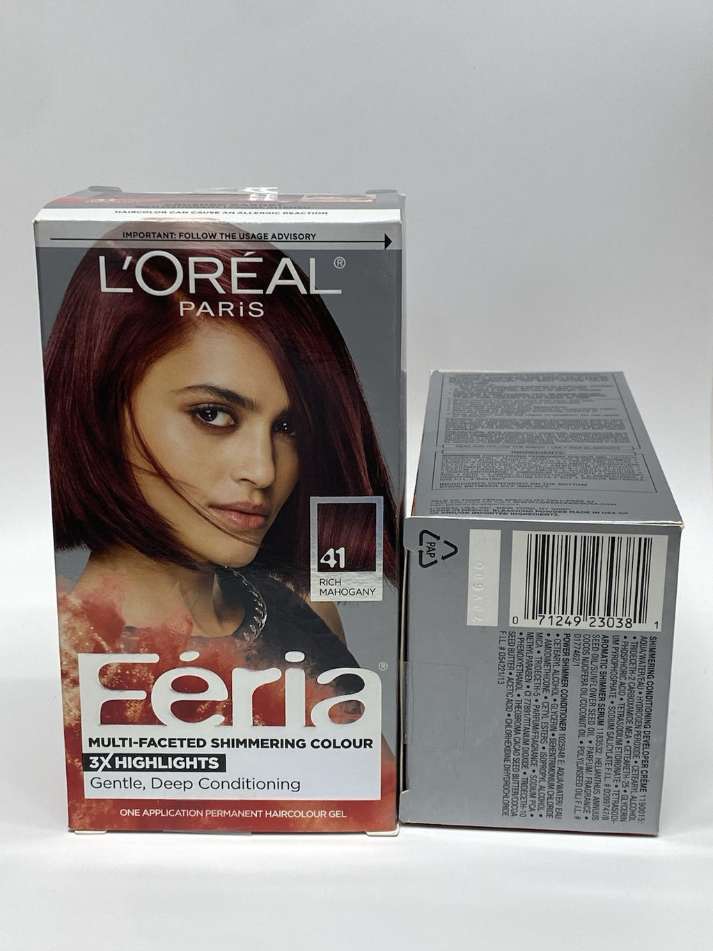 L'Oreal Paris Feria Multi-Faceted Shimmering Hair Color Highlights - Rich Mahogany
