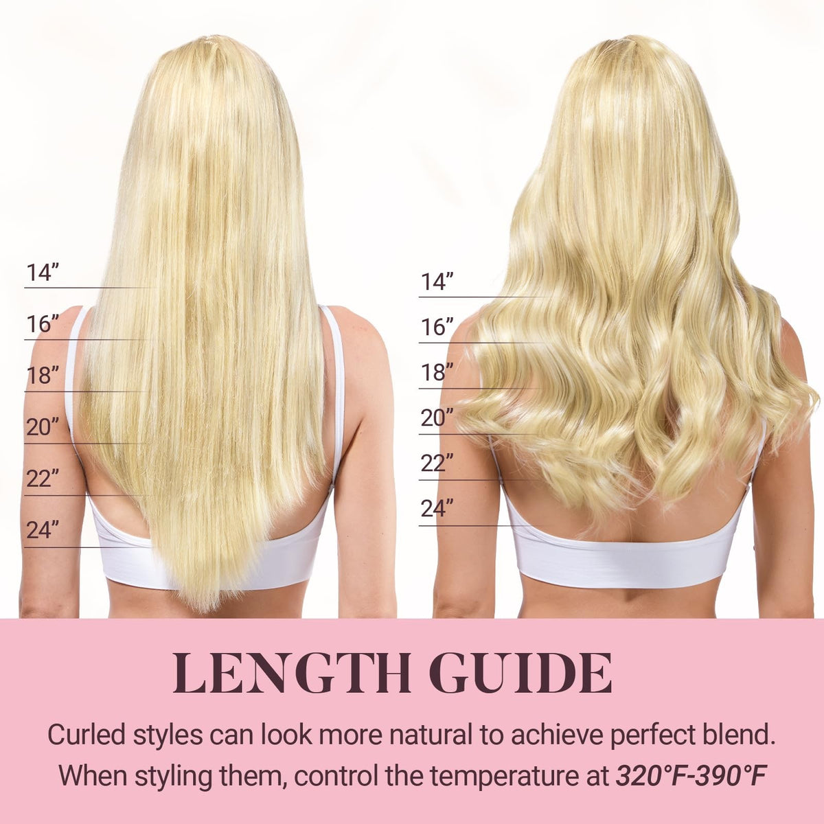 Remy Human Hair Tape-In Extensions 20 Inch 20pcs - Light Volume & Length